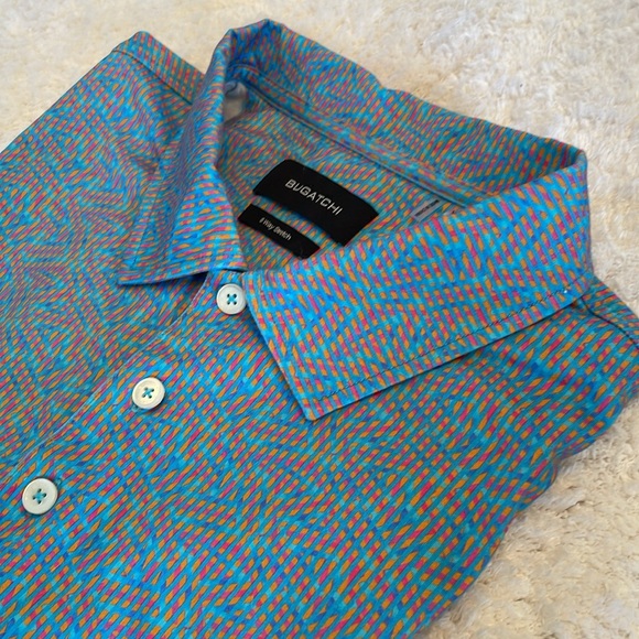 Bugatchi Short Sleeve Golf Jersey Size XL - Picture 2 of 4